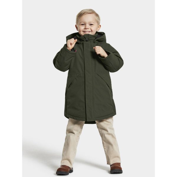 Didriksons Deep Green Timon Kids Parka Sale