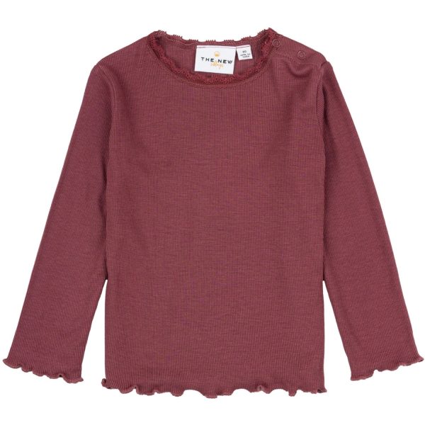 THE NEW Siblings Crushed Berry Krista Rib Bluse Sale