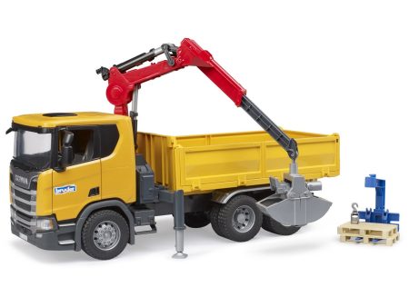 Bruder Scania Super 560R construction truck w.crane,2 pal Discount