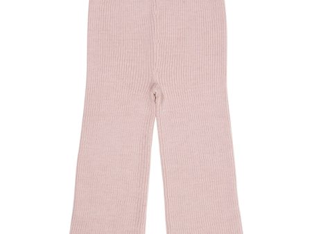 COPENHAGEN COLORS Dusty Rose Merino Wide Rib Bukser Sale