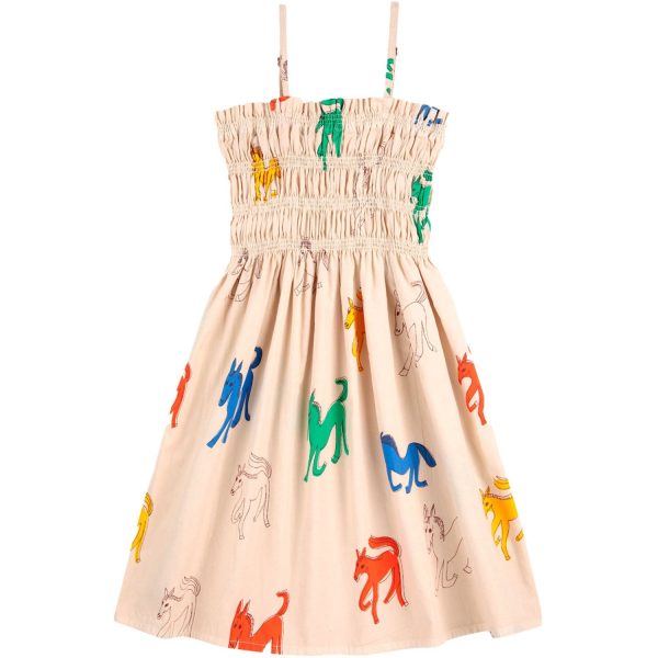 Bobo Choses Beige Wonder Horses All Over Sleevless Strap Dress Sale