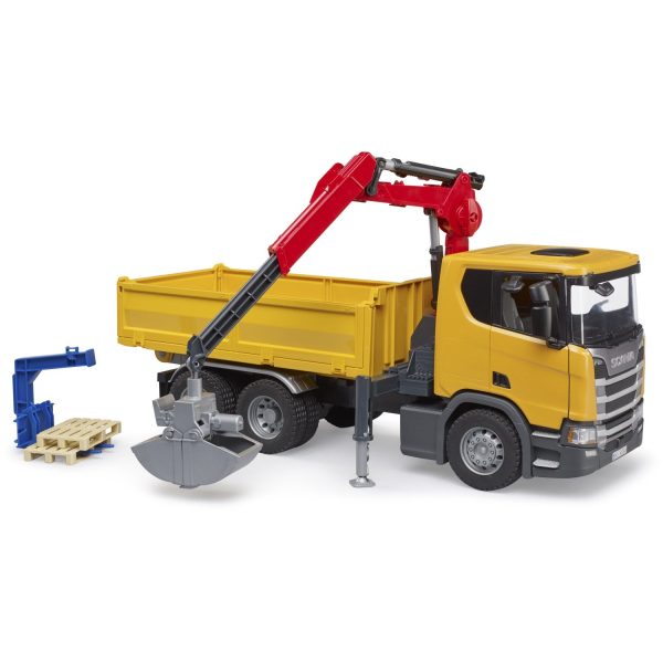 Bruder Scania Super 560R construction truck w.crane,2 pal Discount