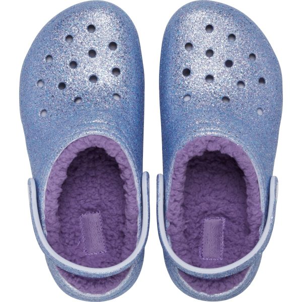 Crocs Frosted Glitter Classic Lined Glitter Clog For Cheap