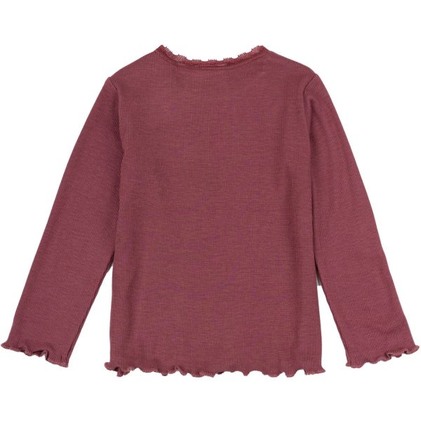 THE NEW Siblings Crushed Berry Krista Rib Bluse Sale