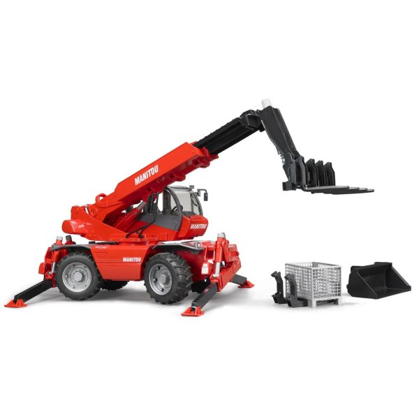 Bruder Manitou Telescopic forklift MRT 2150 with accessor Supply