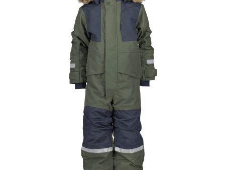 Didriksons Deep Green Björnen Kids Coverall Fashion