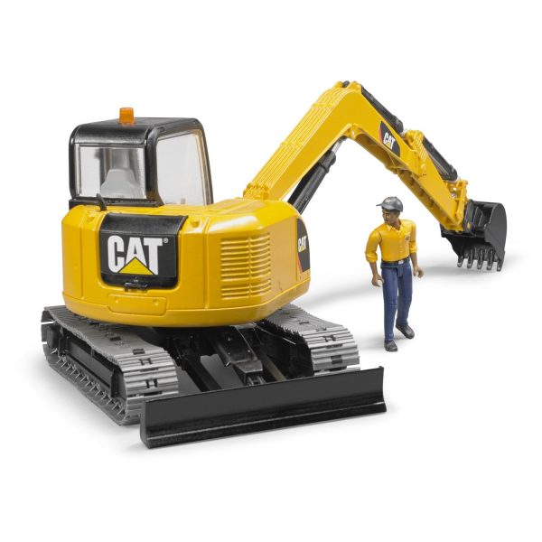 Bruder Cat Mini excavator with worker For Cheap