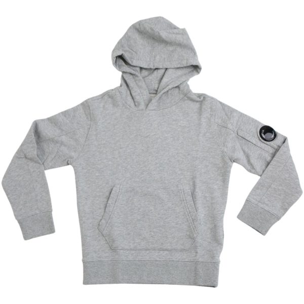 C.P. Company Melange Grey Collegegenser W Hood Sale