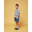 Bobo Choses Light Blue Color Game All Over Light Denim Shirt Fashion