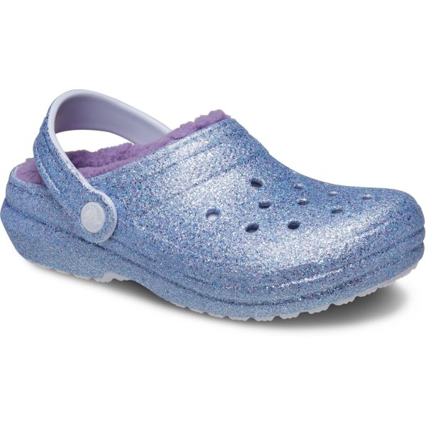 Crocs Frosted Glitter Classic Lined Glitter Clog For Cheap