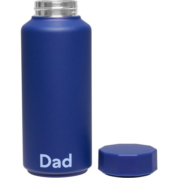 Design Letters Midnight Blue Dad Thermo Insulated Flaske Special Edition Hot on Sale