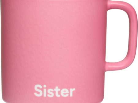 Design Letters Pink Sister VIP Favourite Kopp Med Håndtak Cheap