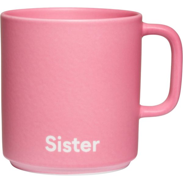 Design Letters Pink Sister VIP Favourite Kopp Med Håndtak Cheap