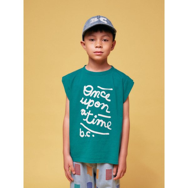 Bobo Choses Dark Green Once Upon A Time Sleeveless T-Shirt Sale