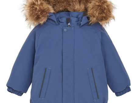 Color Kids Vintage Indigo Parka m. Fake Fur Online