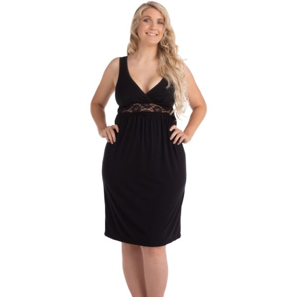 Carriwell Black Maternity & Nursing Nightie Online Sale